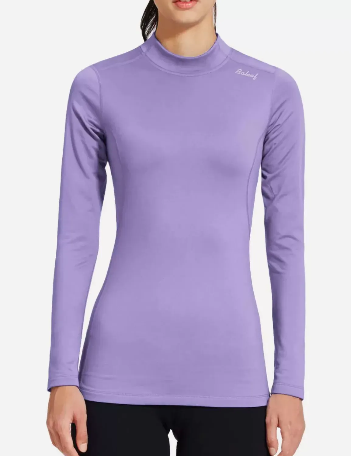 Baleaf Laureate Mock Neck Compressive Top^Women Long-Sleeved