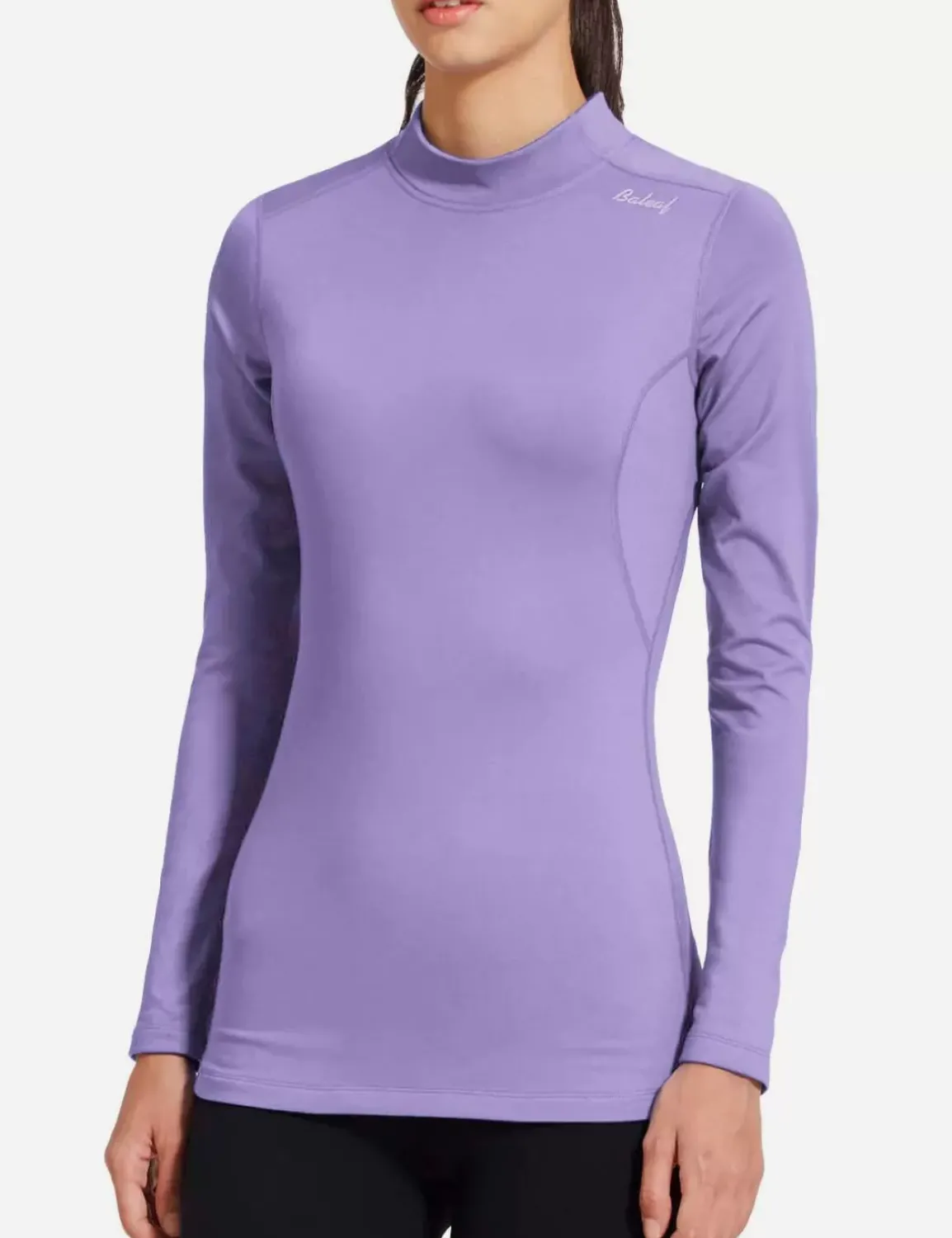 Baleaf Laureate Mock Neck Compressive Top^Women Long-Sleeved