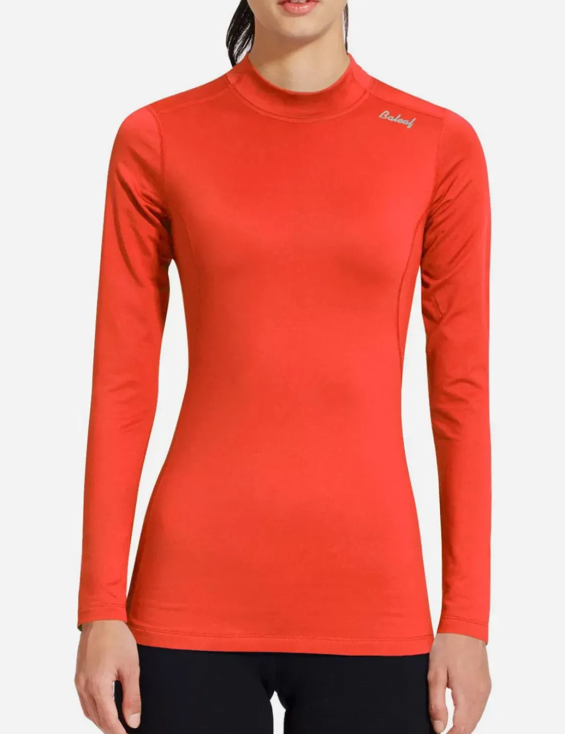 Baleaf Laureate Mock Neck Compressive Top^Women Long-Sleeved