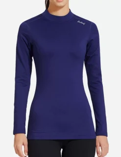 Baleaf Laureate Mock Neck Compressive Top^Women Fleece-Lined