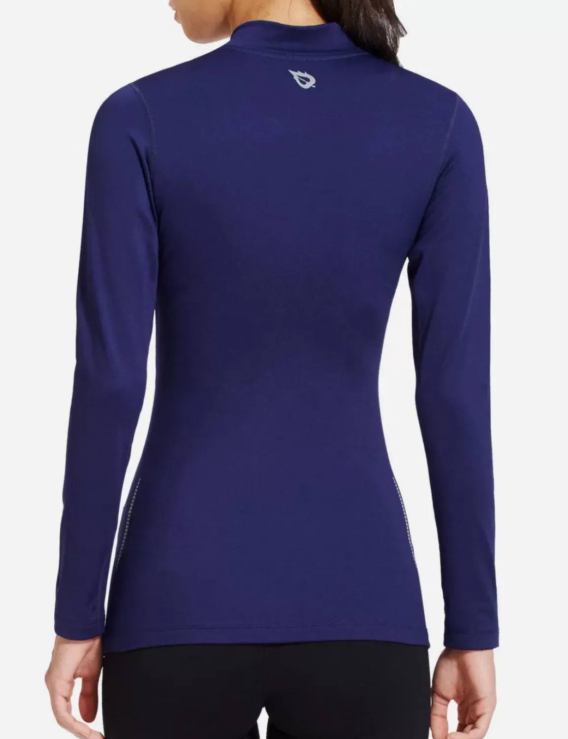 Baleaf Laureate Mock Neck Compressive Top^Women Fleece-Lined