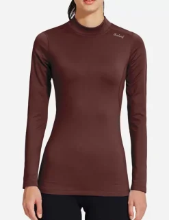 Baleaf Laureate Mock Neck Compressive Top^Women Fleece-Lined