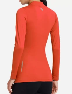 Baleaf Laureate Mock Neck Compressive Top^Women Fleece-Lined