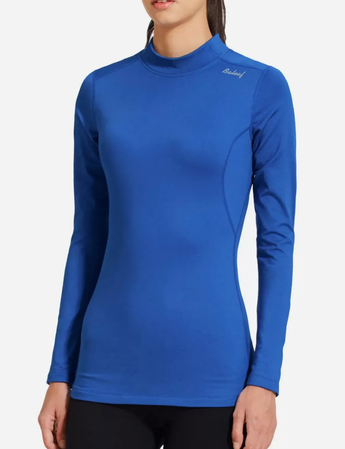 Baleaf Laureate Mock Neck Compressive Top^Women Fleece-Lined