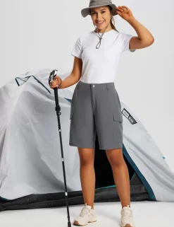 Baleaf Laureate Quick-Dry Cargo Shorts^Women Knee-Length