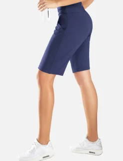 Baleaf Laureate Ruched Waist Bermuda Shorts^Women Knee-Length
