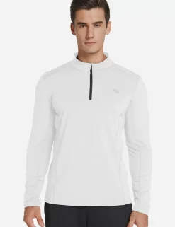 Baleaf Laureate Thermal Mock Neck Pullover^Men Fleece-Lined