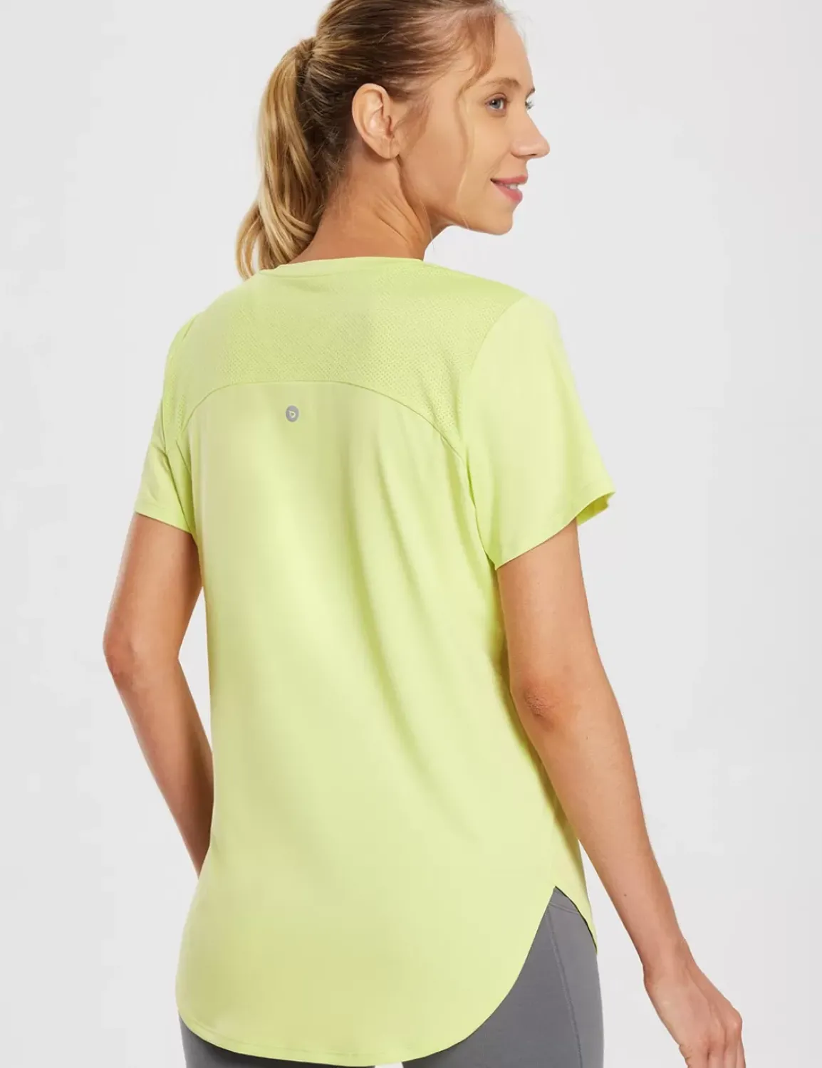 Baleaf Laureate V Neck Mesh Back Shirts^Women Short-Sleeved & Tank Tops