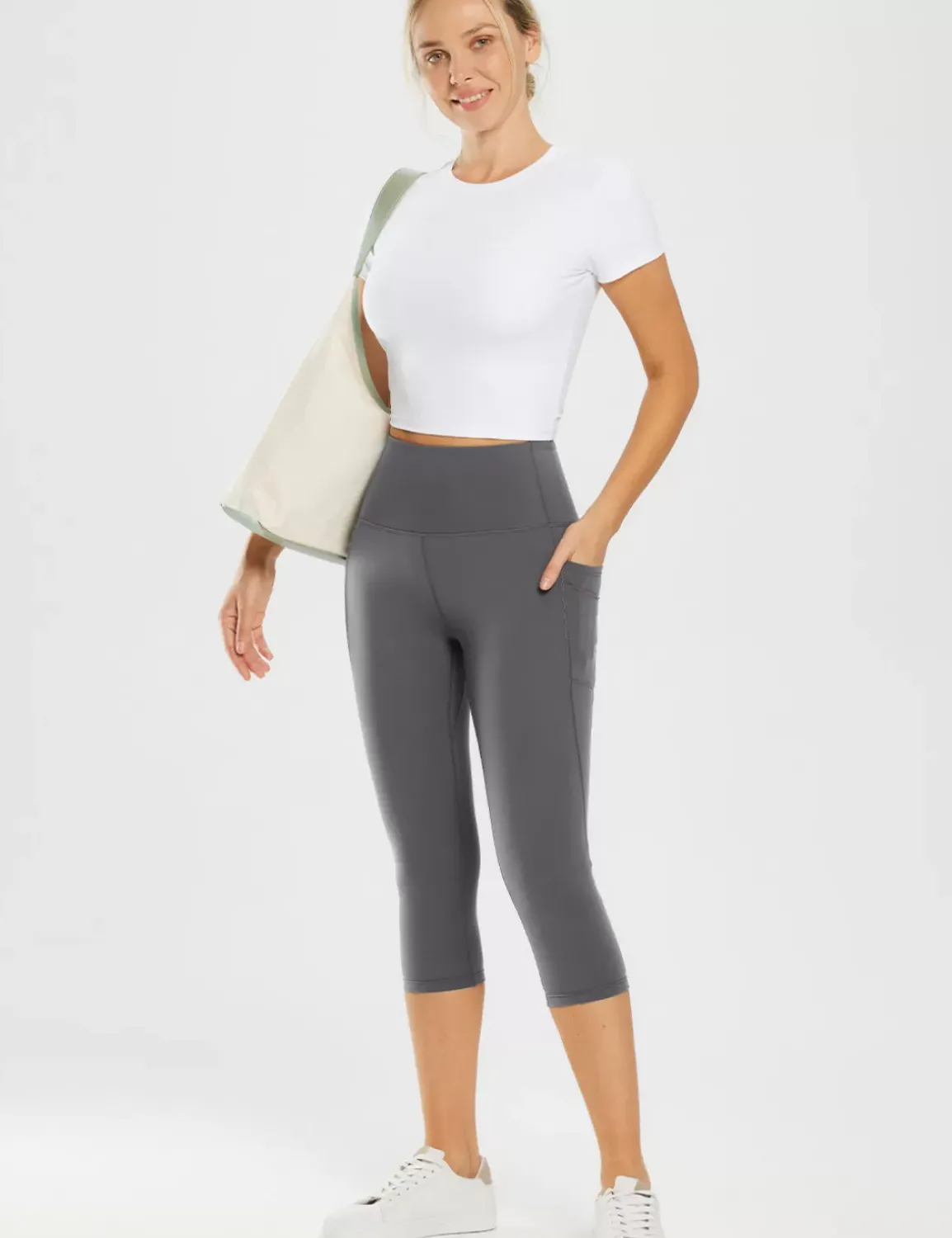 Baleaf Nuleaf High-Rise 19" Capris^Women Leggings