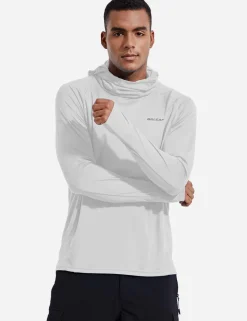 Baleaf Procool Upf50+ Neck Gaiter Sun Hoodie^Men Long-Sleeved Shirts