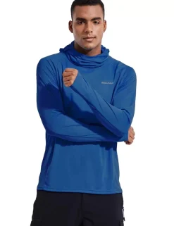 Baleaf Procool Upf50+ Neck Gaiter Sun Hoodie^Men Long-Sleeved Shirts