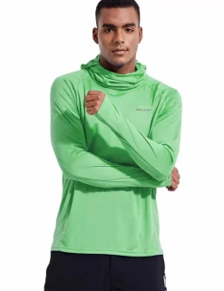 Baleaf Procool Upf50+ Neck Gaiter Sun Hoodie^Men Long-Sleeved Shirts