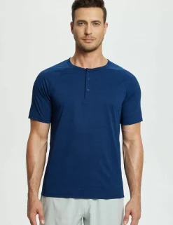 Baleaf Short-Sleeve Henley T-Shirt (Website Exclusive)^Men Short-Sleeved Shirts & Tank Tops