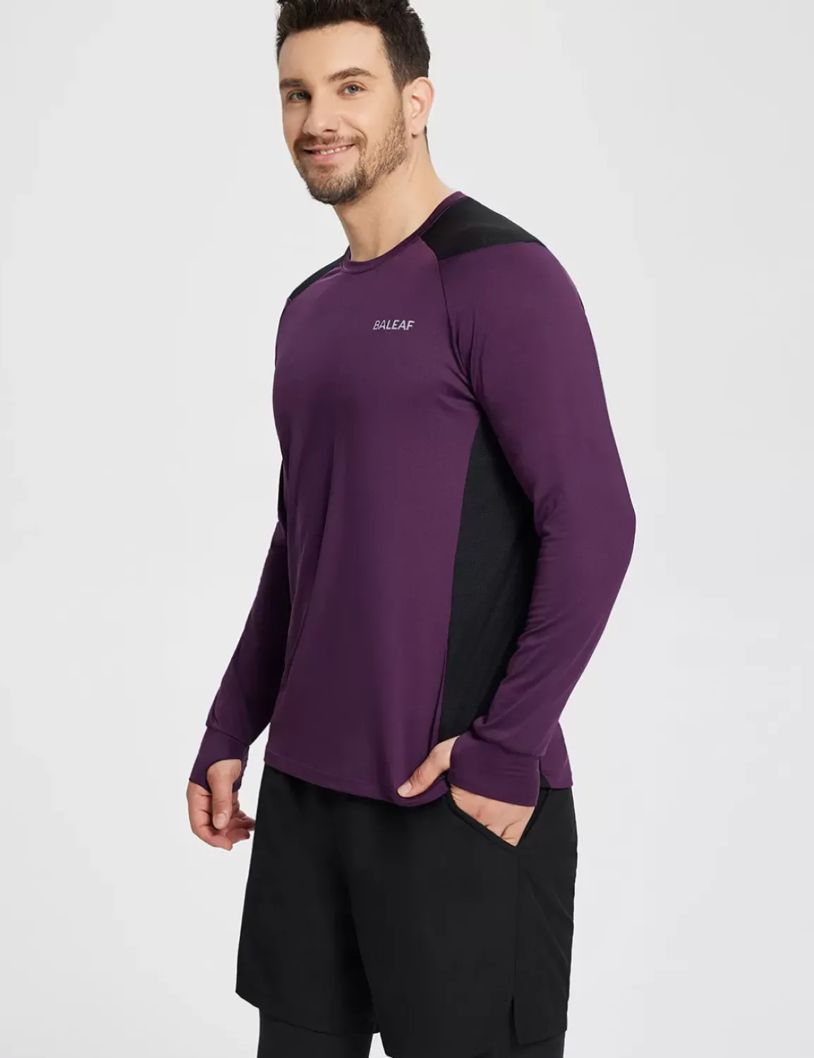 Baleaf Sustainable Bodyfit Baselayer^Men Long-Sleeved Shirts