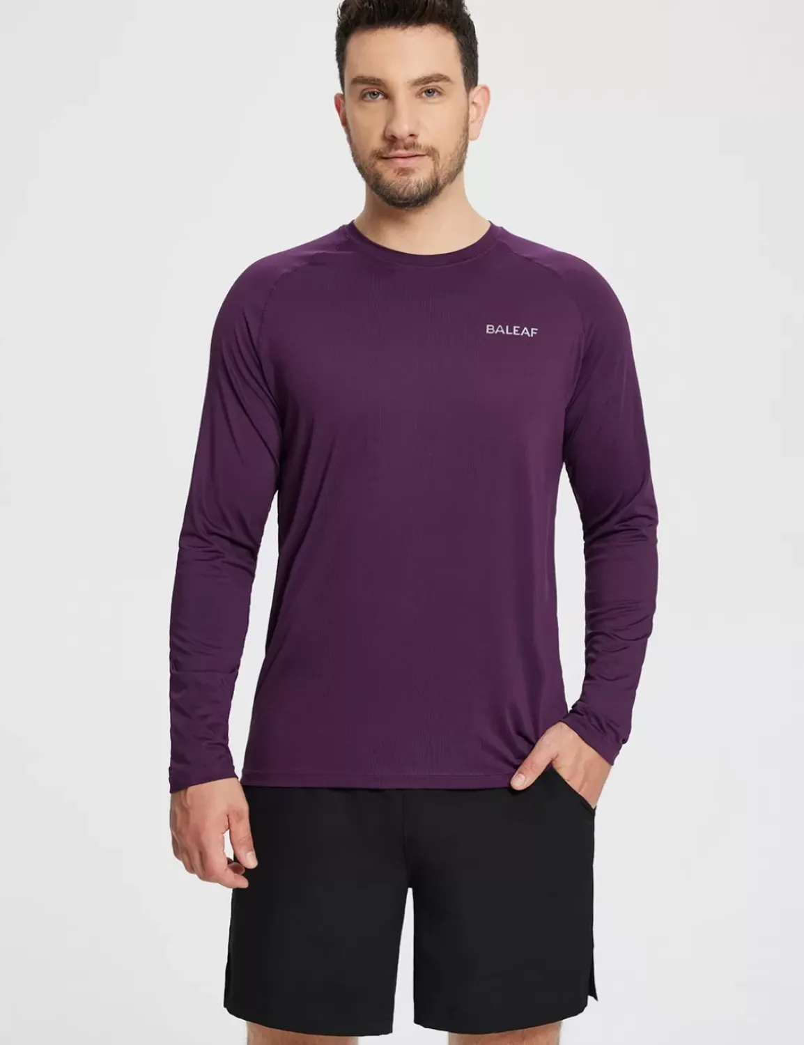 Baleaf Sustainable Long-Sleeve Baselayer^Men Long-Sleeved Shirts
