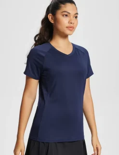 Baleaf Sustainable V Neck T-Shirts^Women Short-Sleeved & Tank Tops