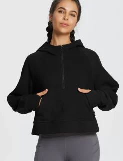 Baleaf Thermal Hooded Cropped Pullover^Women Long-Sleeved