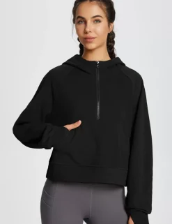 Baleaf Thermal Hooded Cropped Pullover^Women Long-Sleeved