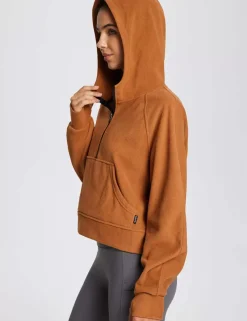 Baleaf Thermal Hooded Cropped Pullover^Women Fleece-Lined