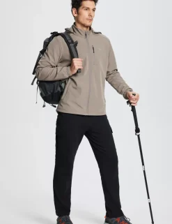 Baleaf Thermal Hooded Softshell Windbreaker^Men Jerseys & Track Jackets