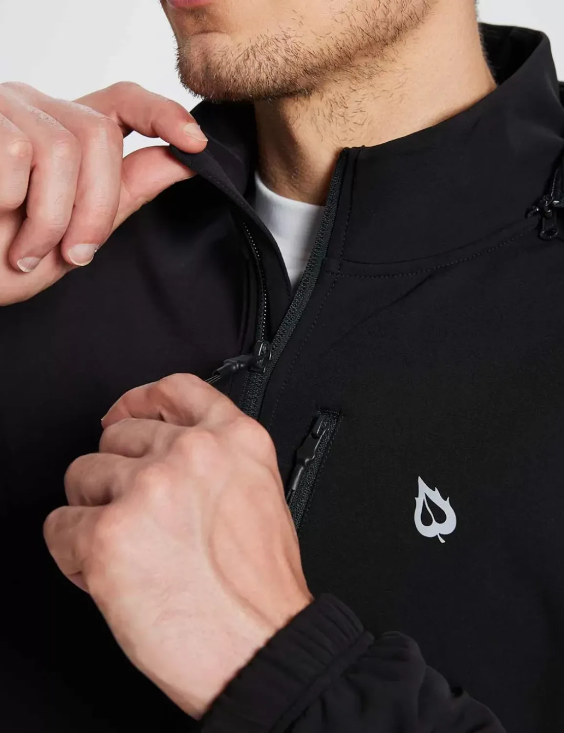 Baleaf Thermal Hooded Softshell Windbreaker^Men Fleece-Lined