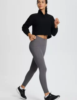 Baleaf Turtleneck Long-Sleeve Crop Pullover^Women Long-Sleeved