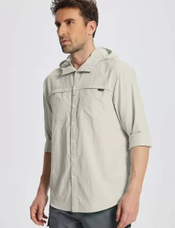 Baleaf Upf 50+ Long-Sleeve Sun Hoodie^Men Long-Sleeved Shirts