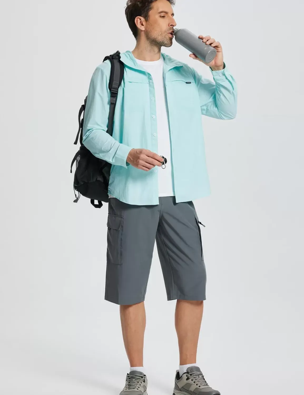 Baleaf Upf 50+ Long-Sleeve Sun Hoodie^Men Long-Sleeved Shirts