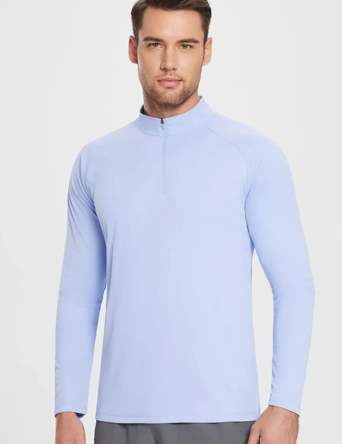Baleaf Upf 50+ Quarter Zip Sun Shirts^Men Long-Sleeved Shirts