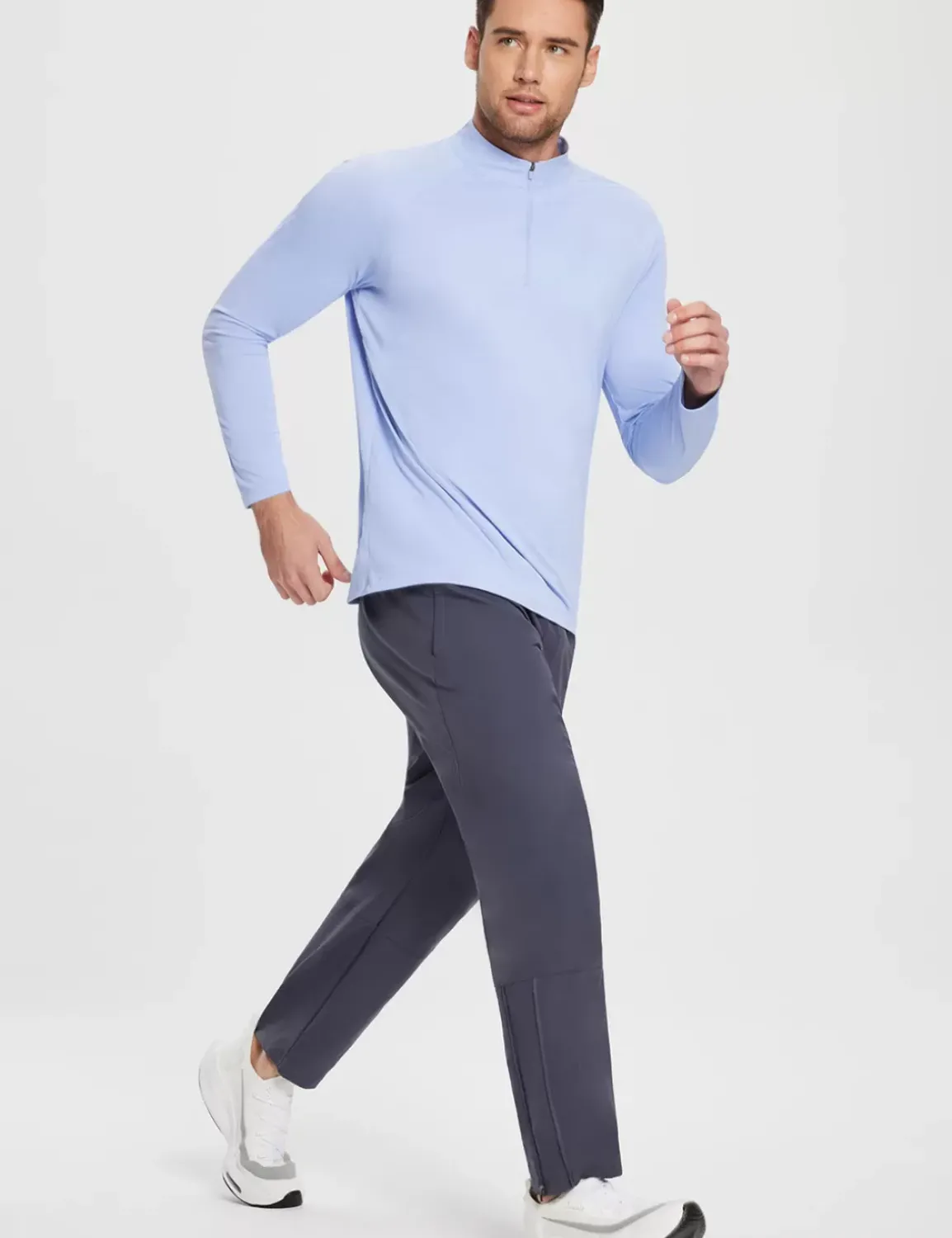 Baleaf Upf 50+ Quarter Zip Sun Shirts^Men Long-Sleeved Shirts