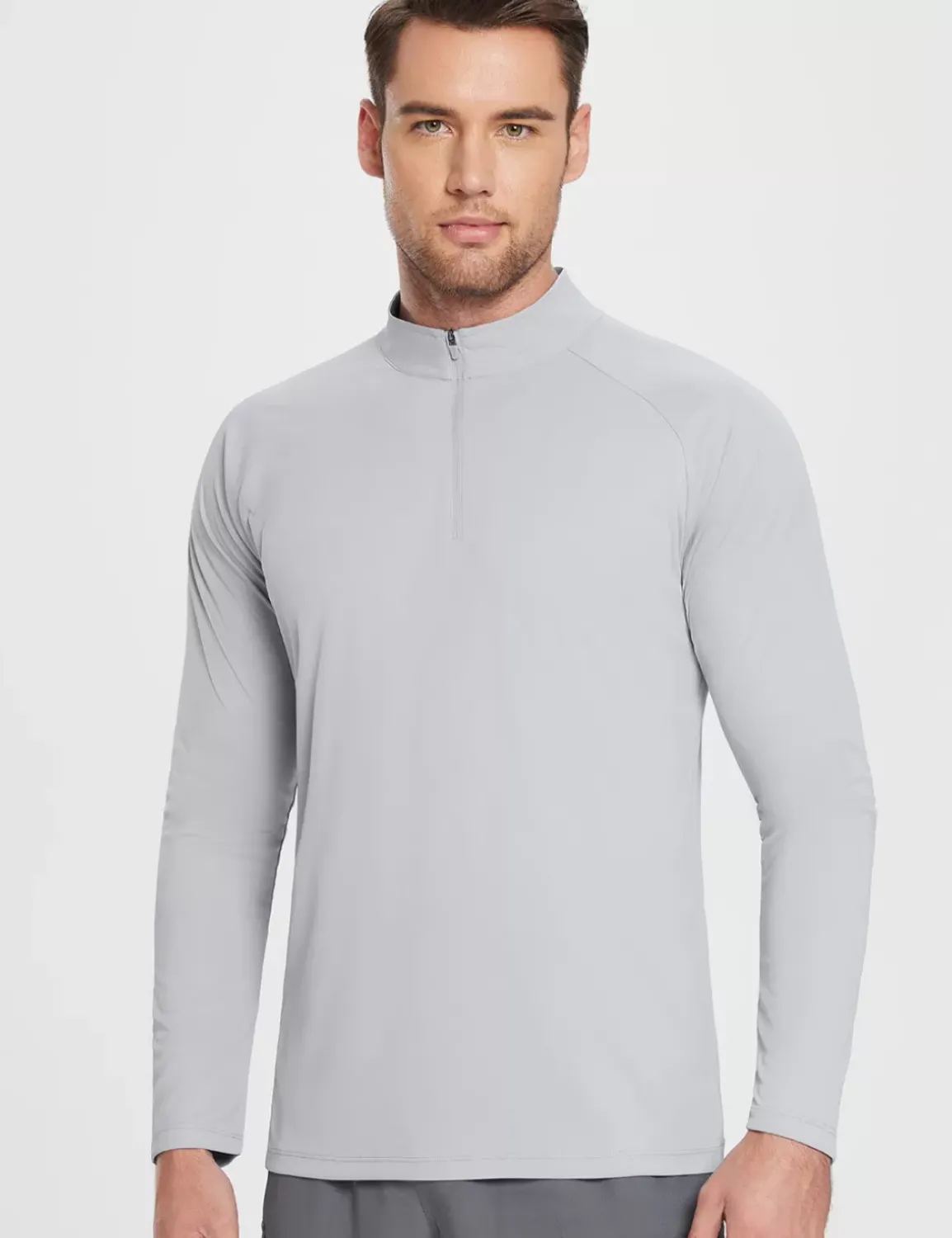 Baleaf Upf 50+ Quarter Zip Sun Shirts^Men Long-Sleeved Shirts