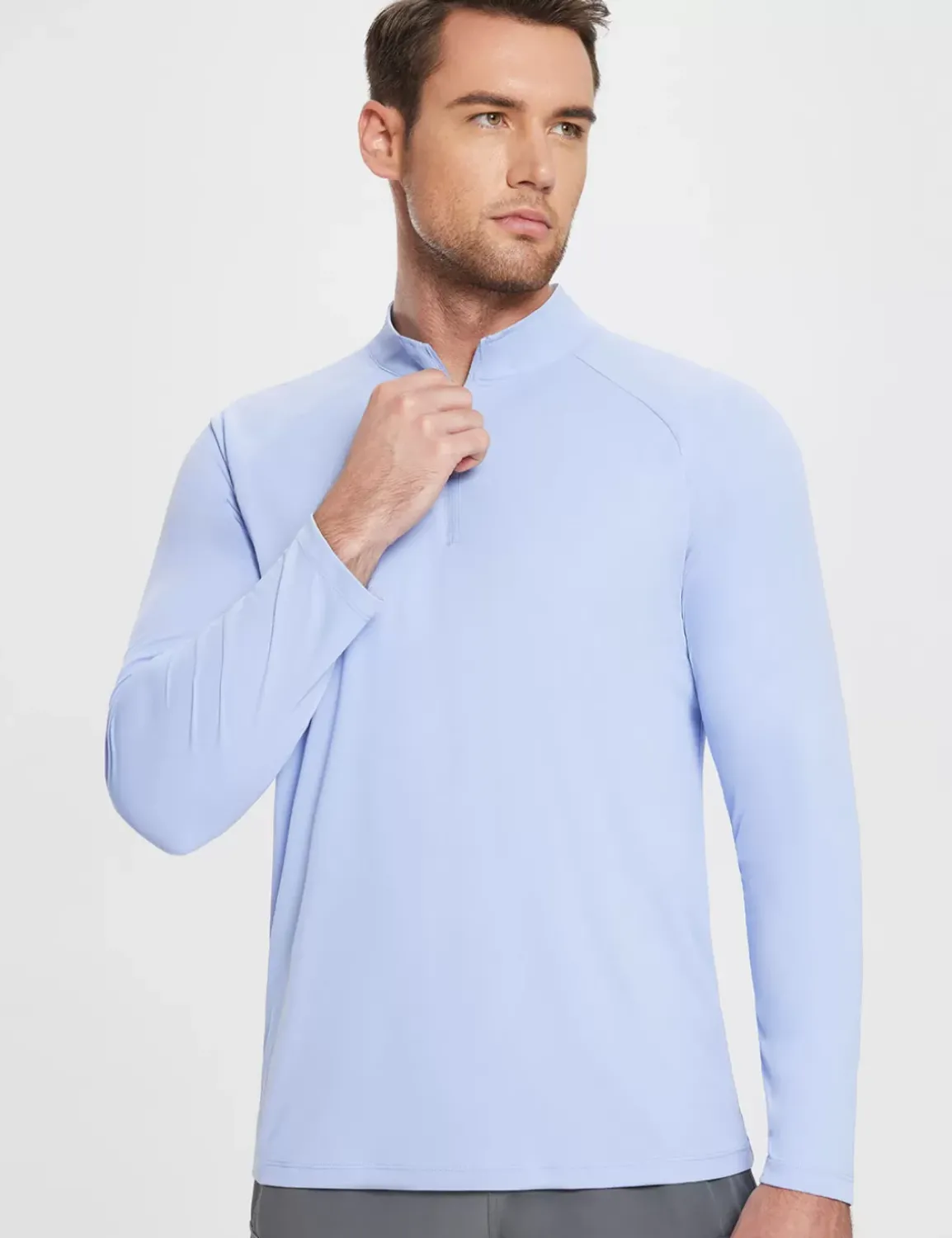 Baleaf Upf 50+ Quarter Zip Sun Shirts^Men Long-Sleeved Shirts