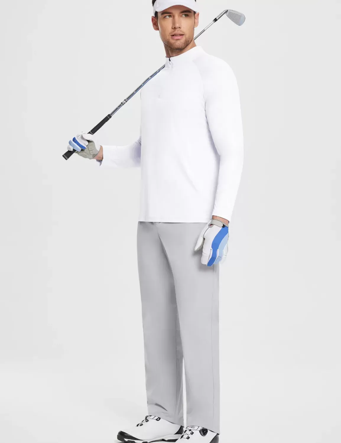 Baleaf Upf 50+ Quarter Zip Sun Shirts^Men Long-Sleeved Shirts