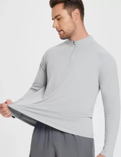 Baleaf Upf 50+ Quarter Zip Sun Shirts^Men Upf 50+