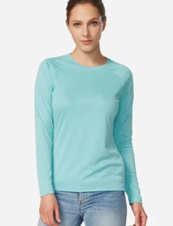 Baleaf Upf50+ Crew Neck Sun Shirt^Women Long-Sleeved