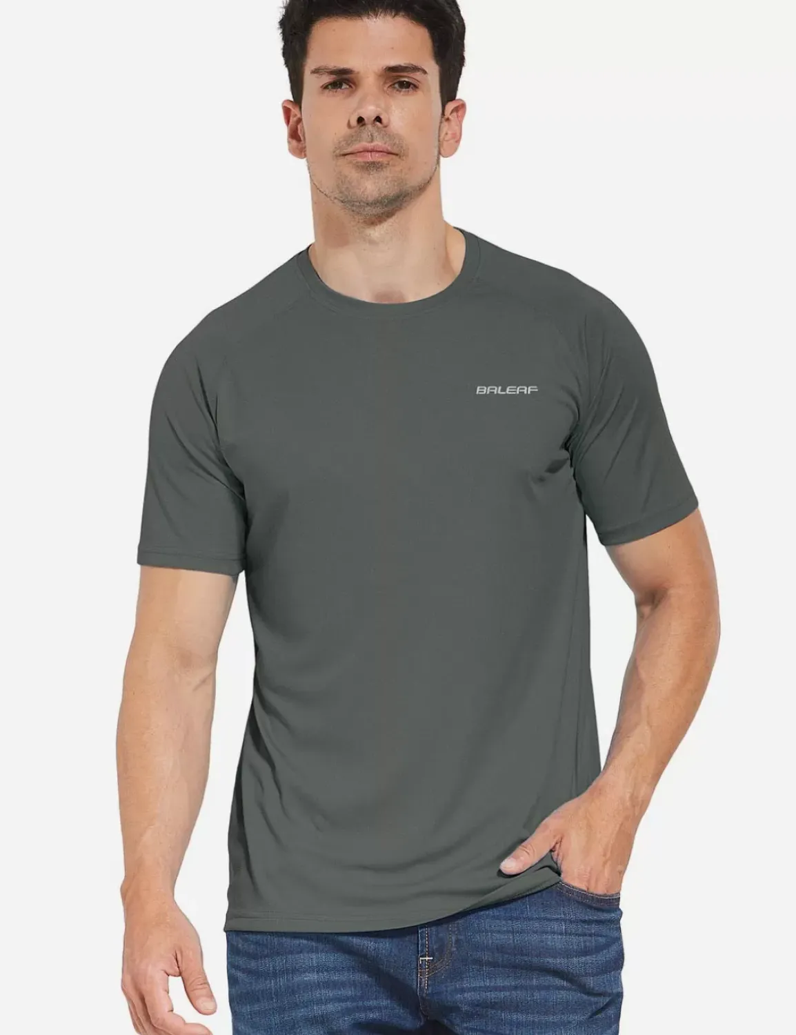 Baleaf Upf50+ Crew-Neck Tee^Men Upf 50+