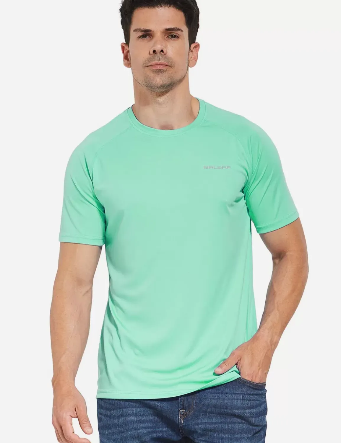 Baleaf Upf50+ Crew-Neck Tee^Men Upf 50+