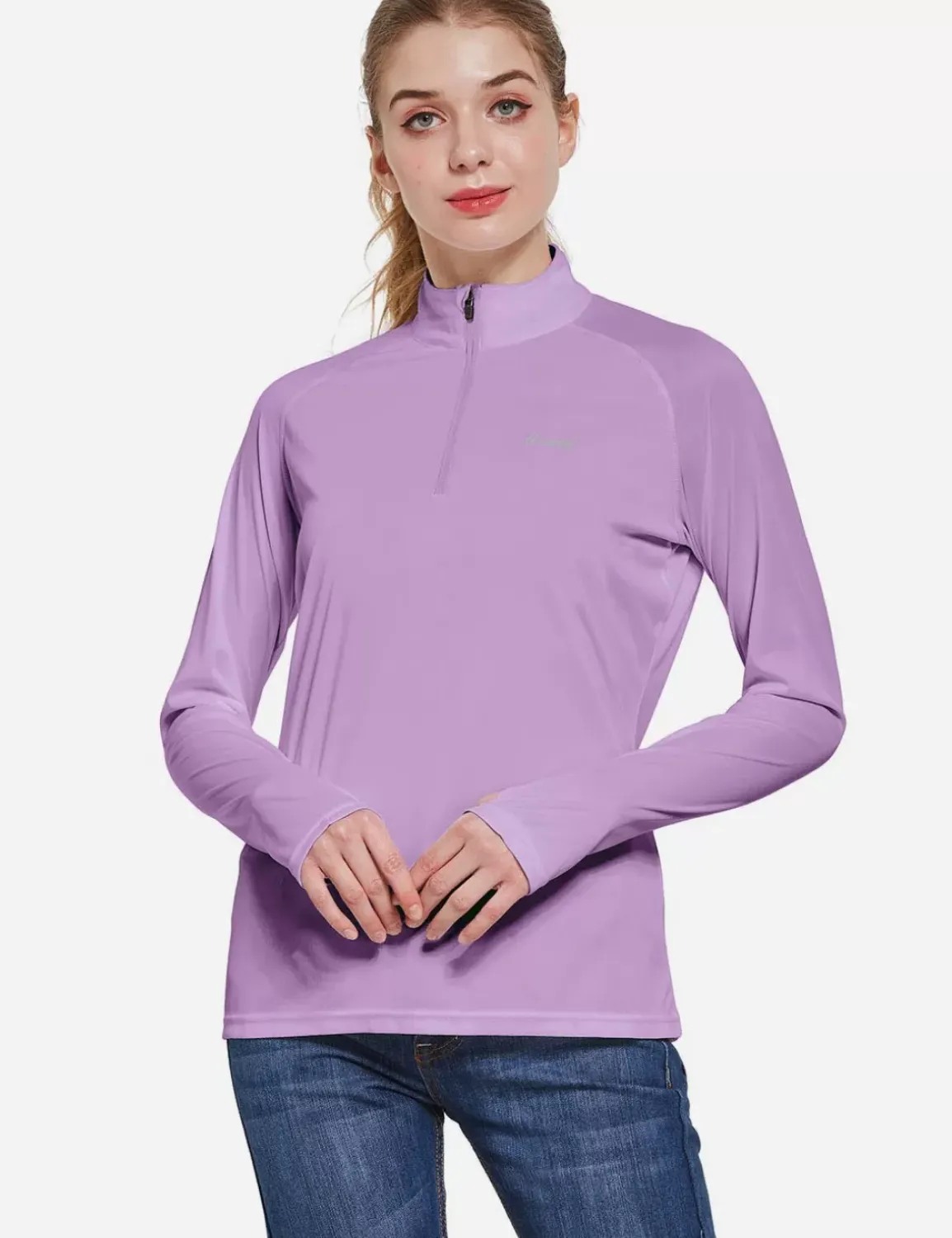 Baleaf Upf50+ Quarter Zip Pullover^Women Upf50+