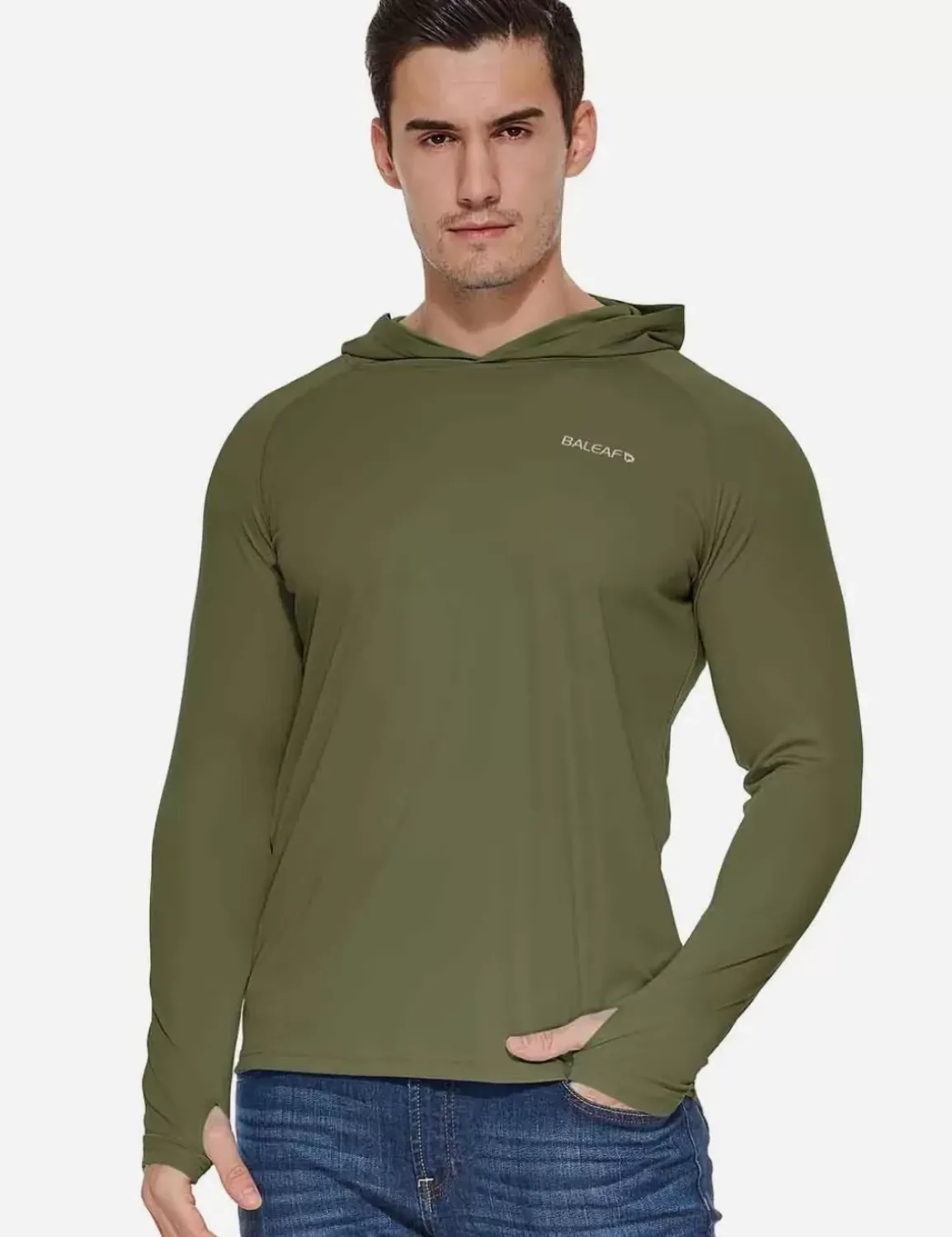 Baleaf Upf50+ Sun Hoodie^Men Long-Sleeved Shirts