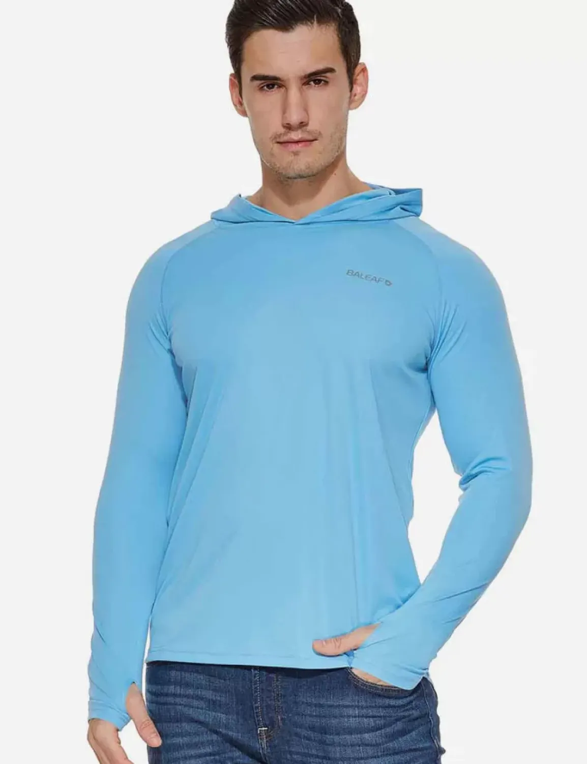 Baleaf Upf50+ Sun Hoodie^Men Long-Sleeved Shirts