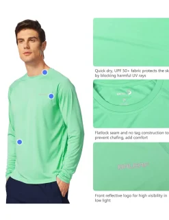 Baleaf Upf50+ Sun Shirt^Men Long-Sleeved Shirts