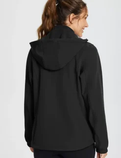 Baleaf Water-Resistant Hooded Softshell Windbreaker^Women Fleece-Lined