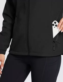 Baleaf Water-Resistant Hooded Softshell Windbreaker^Women Jerseys & Track Jackets