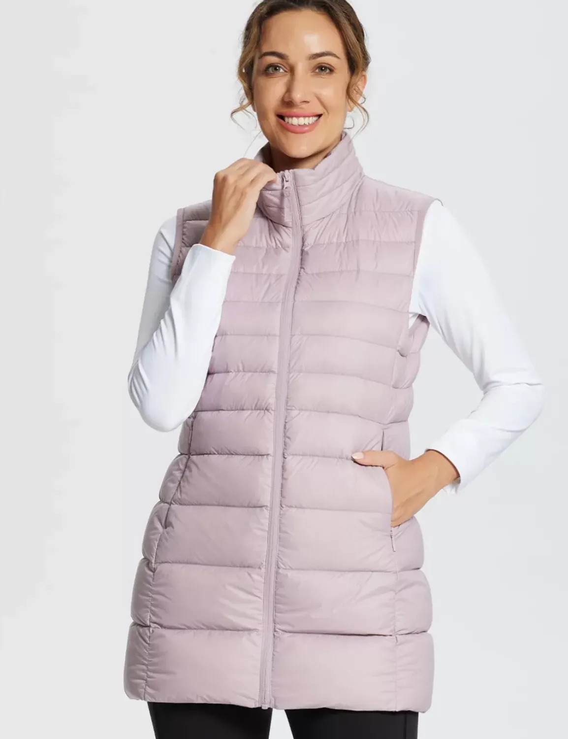 Baleaf Water-Resistant Puffer Sleeveless Jacket^Women Jerseys & Track Jackets
