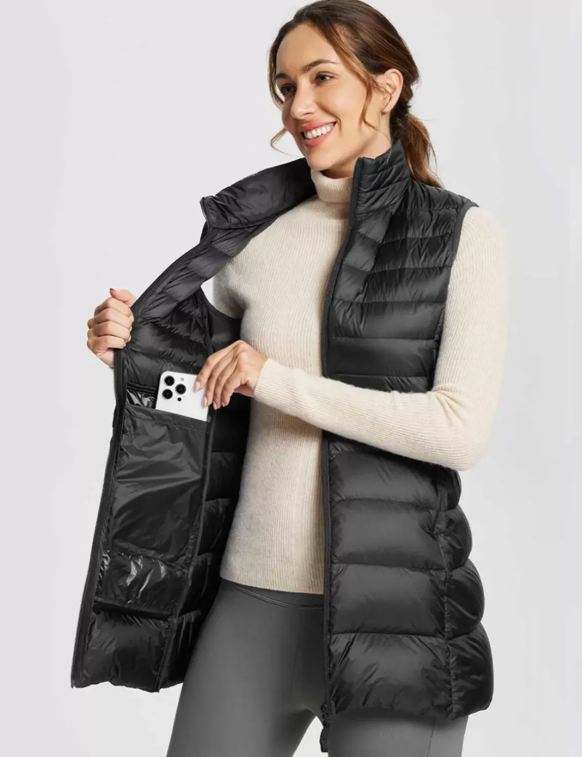 Baleaf Water-Resistant Puffer Sleeveless Jacket^Women Jerseys & Track Jackets