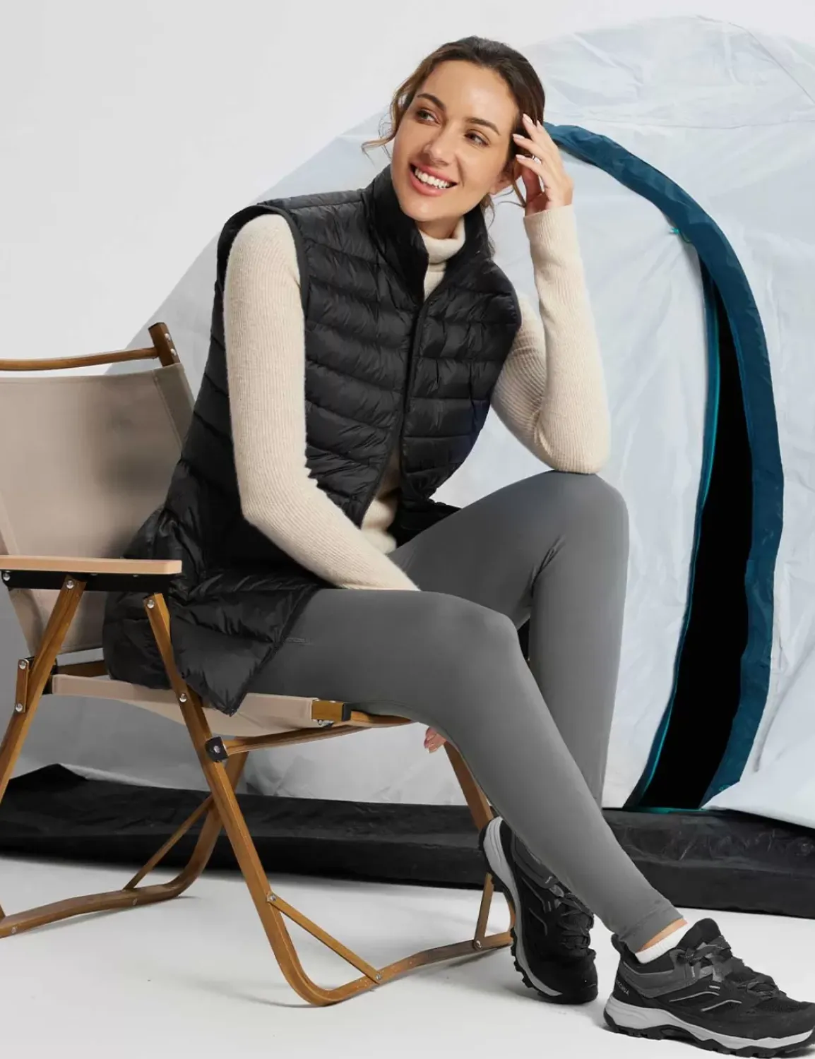 Baleaf Water-Resistant Puffer Sleeveless Jacket^Women Jerseys & Track Jackets