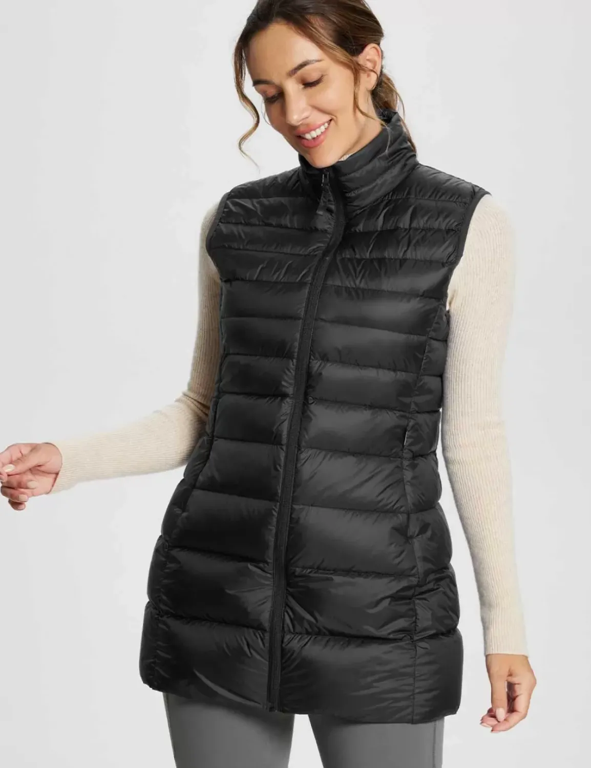 Baleaf Water-Resistant Puffer Sleeveless Jacket^Women Jerseys & Track Jackets