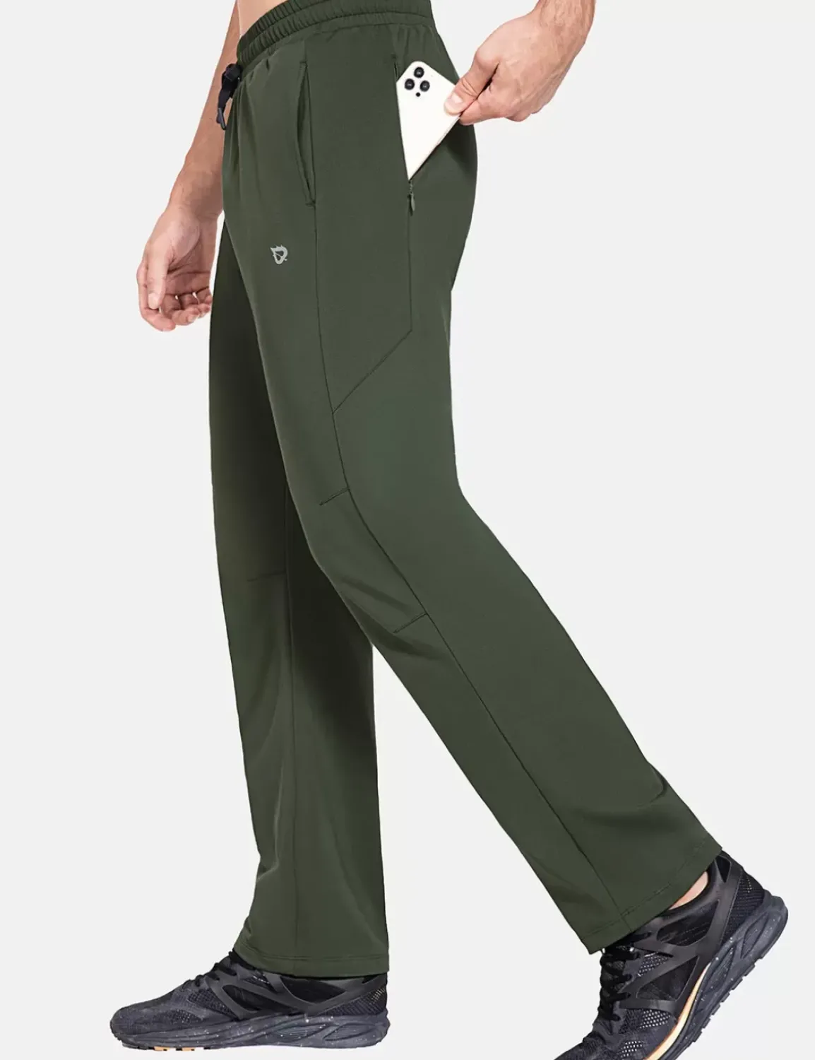 Baleaf Workleisure Thermal Water-Resistant Sweatpants^Men Fleece-Lined